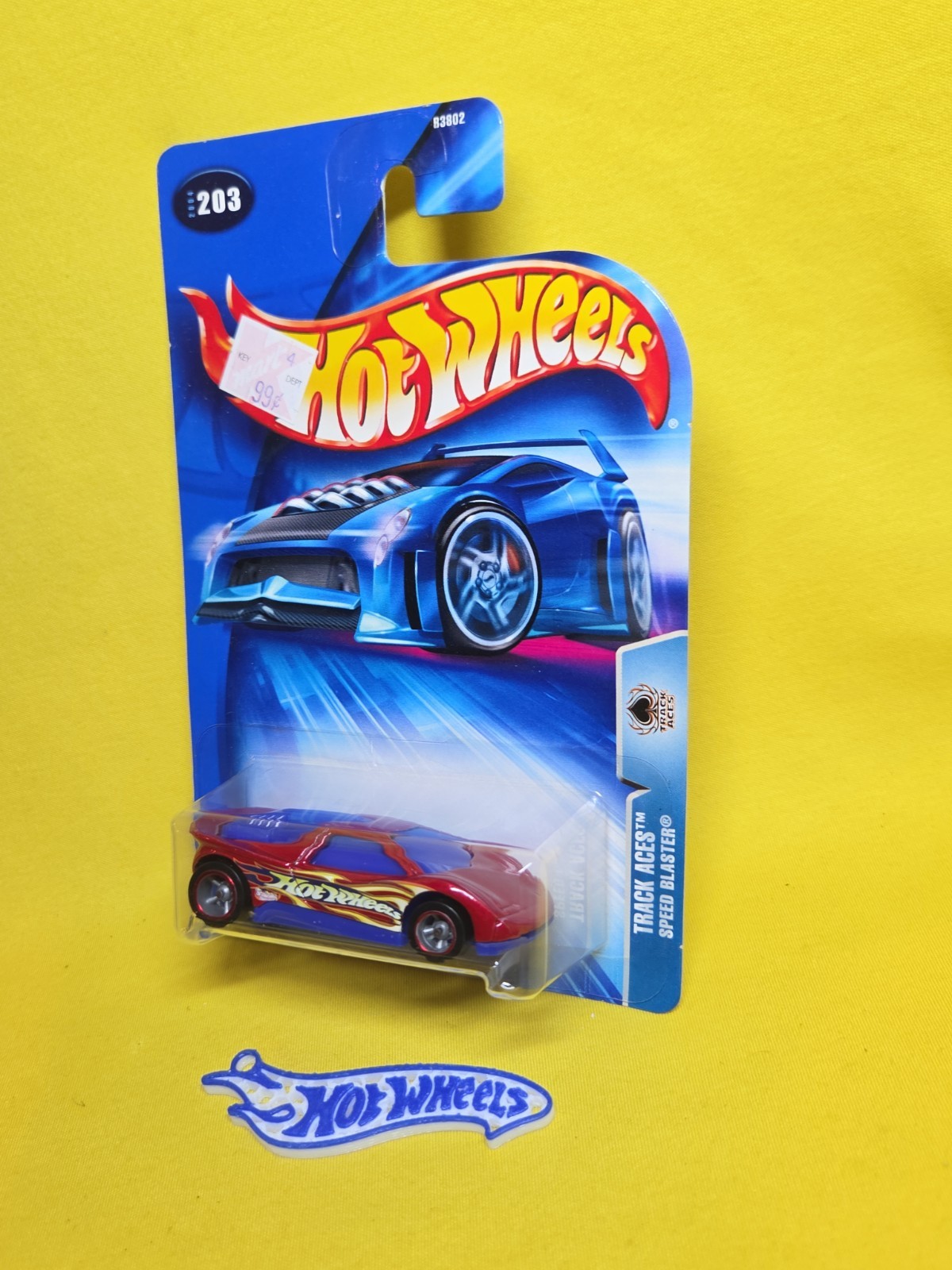 2004 Hot Wheels Track Aces Speed Blaster #203 Red/Blue & Gift 🔥61