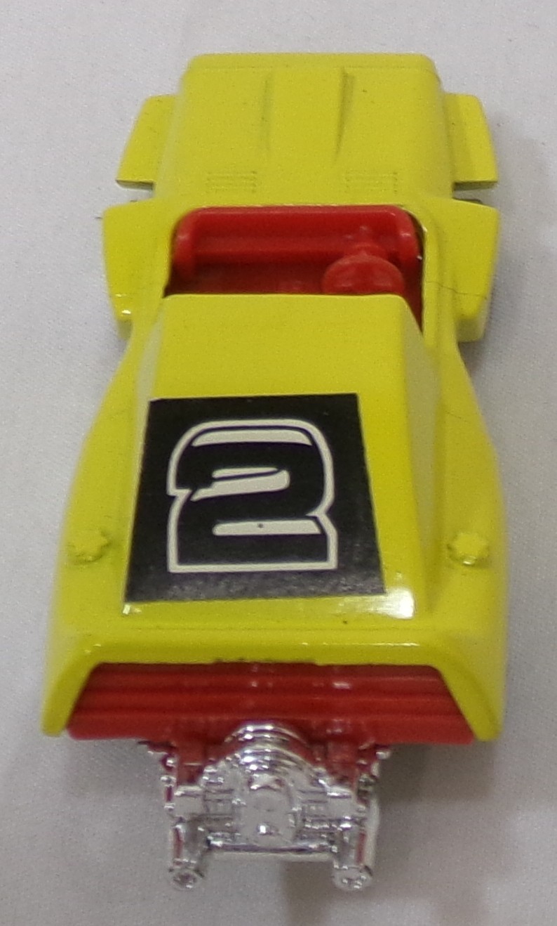 Vintage 1972 Matchbox Superfast Woosh-N-Push #58 Yellow Car 1/64 Loose Vehicle