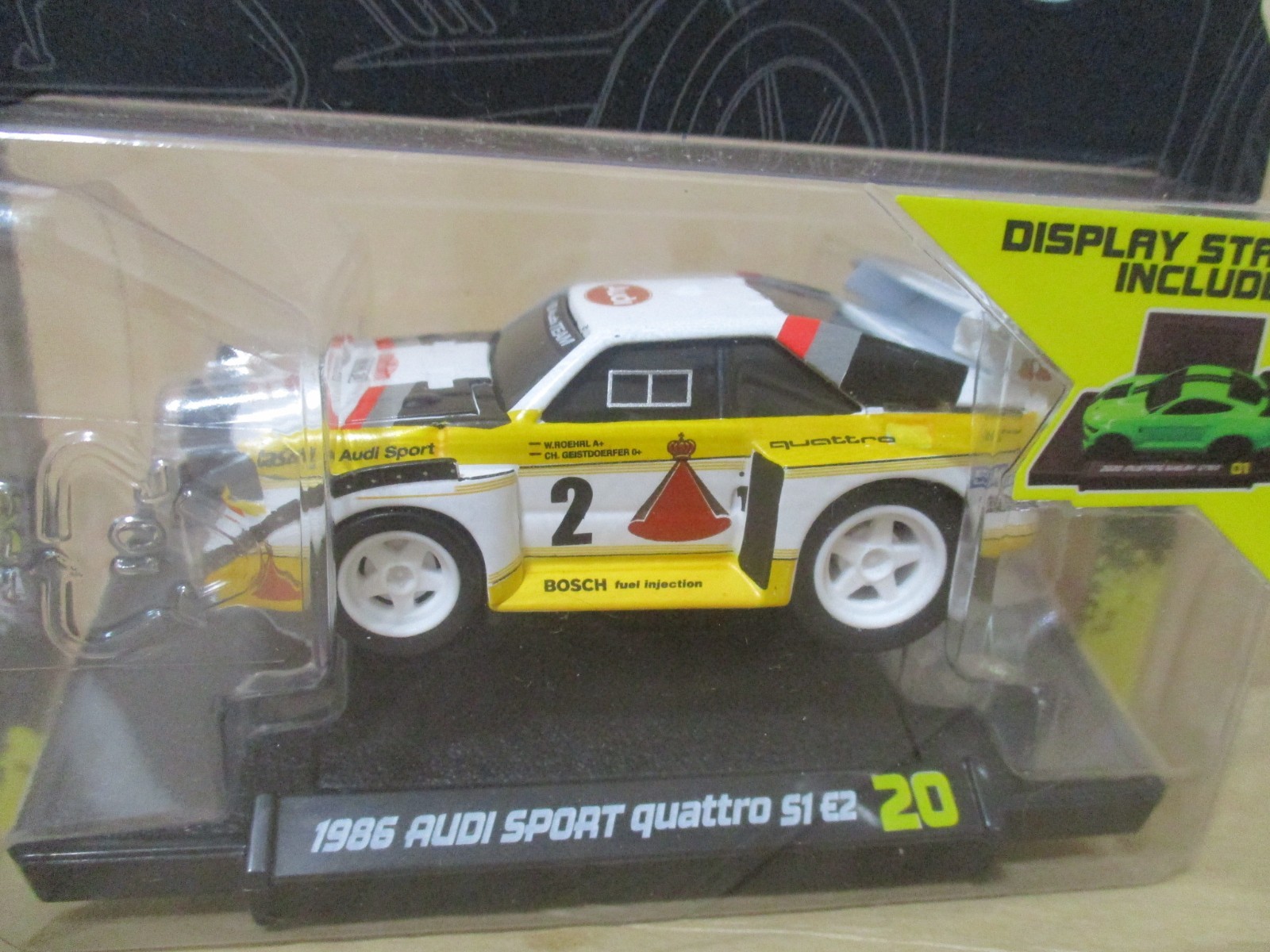 Muscle Machines HTF 1986 Audi Sport Quattro S1 E2 1/64 scale diecast
