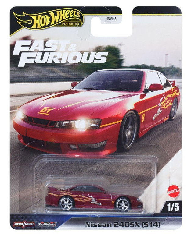 Hot Wheels Premium 2025 Fast & Furious Nissan 240SX (S14) 1:64 Diecast Car