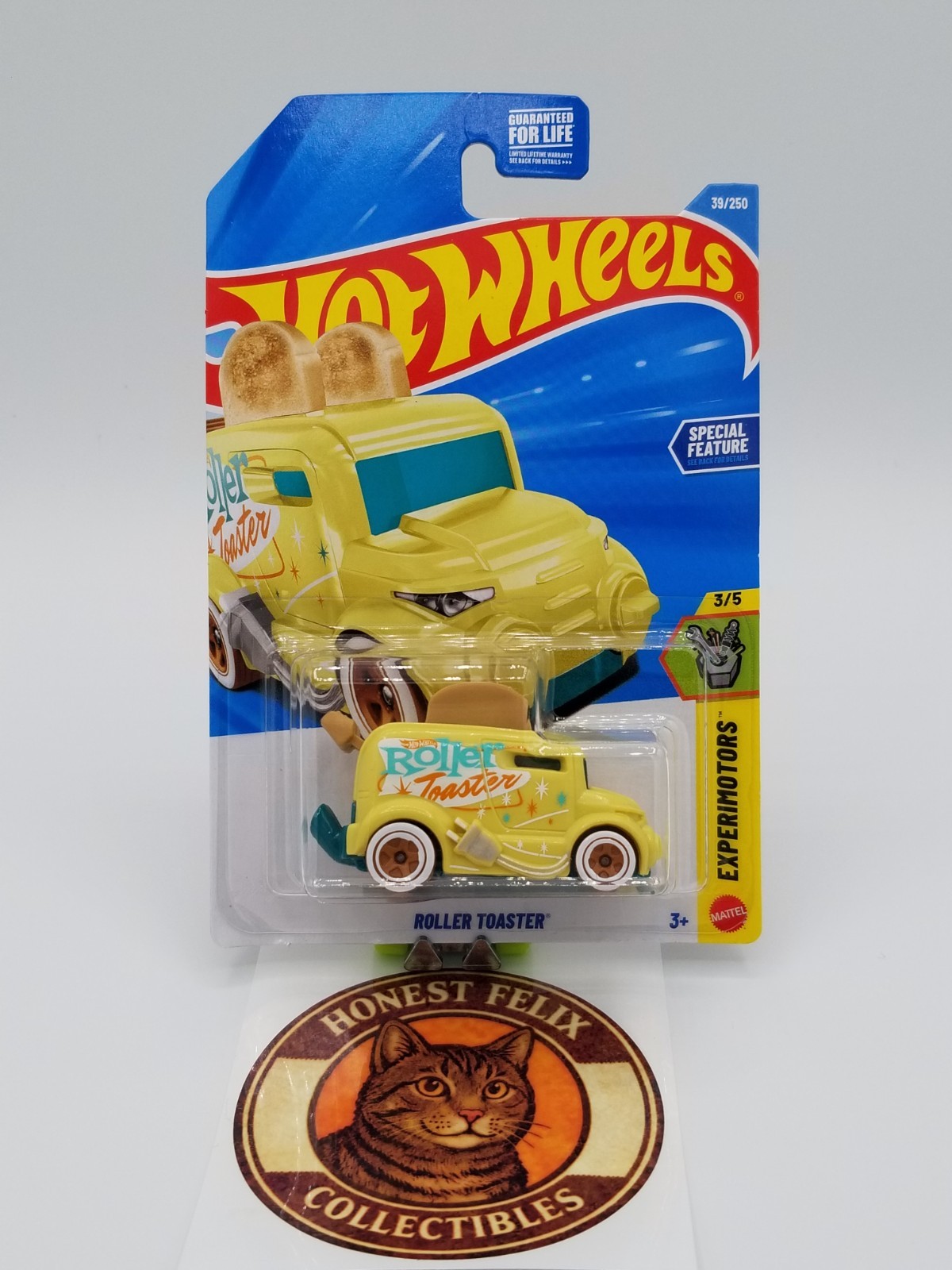 2026 Hot Wheels ROLLER TOASTER Yellow #39 Experimotors 3/5