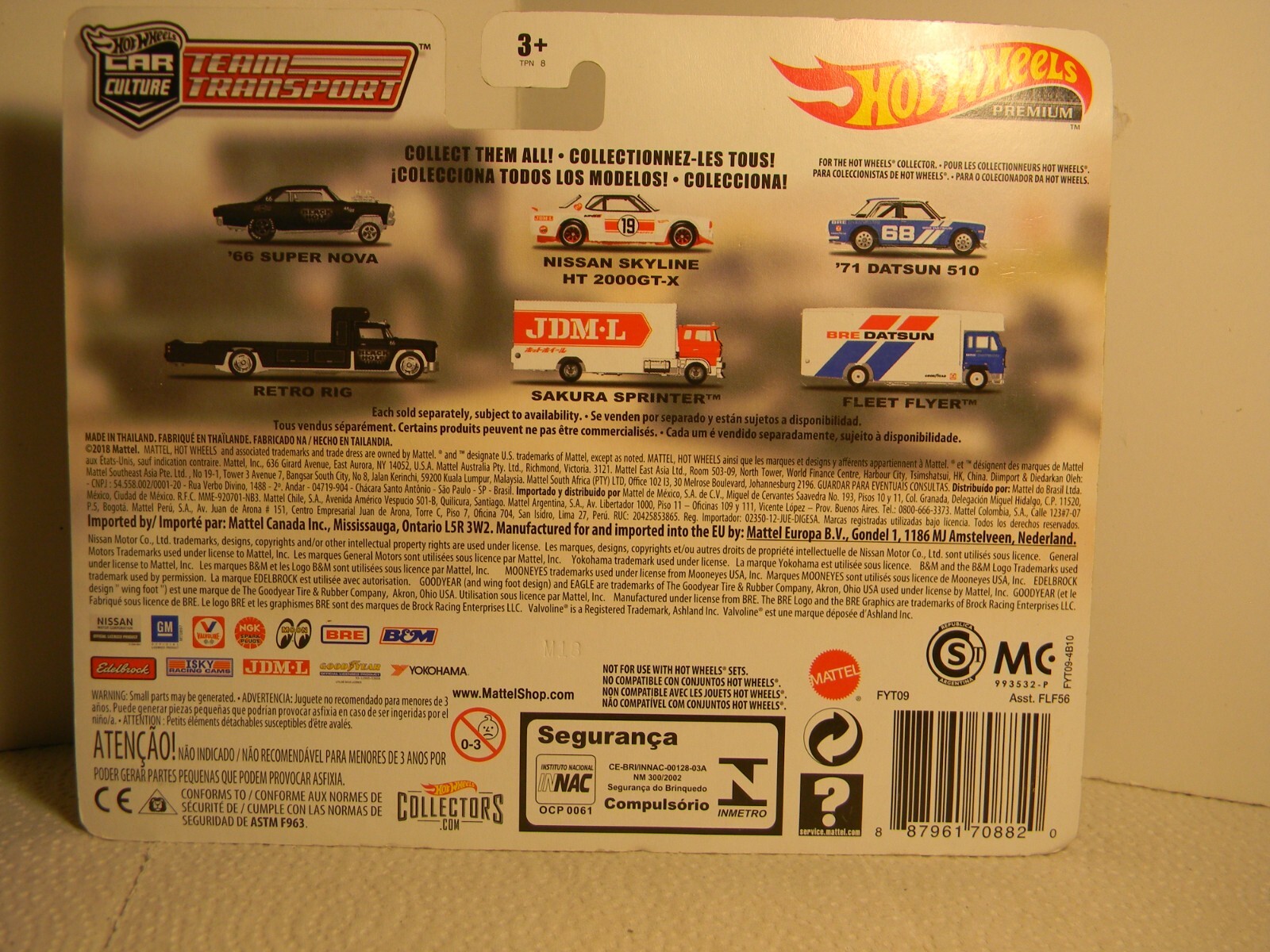 2018 Hot Wheels Car Culture Team Transport #7, ” ’66 Super Nova & Retro Rig”