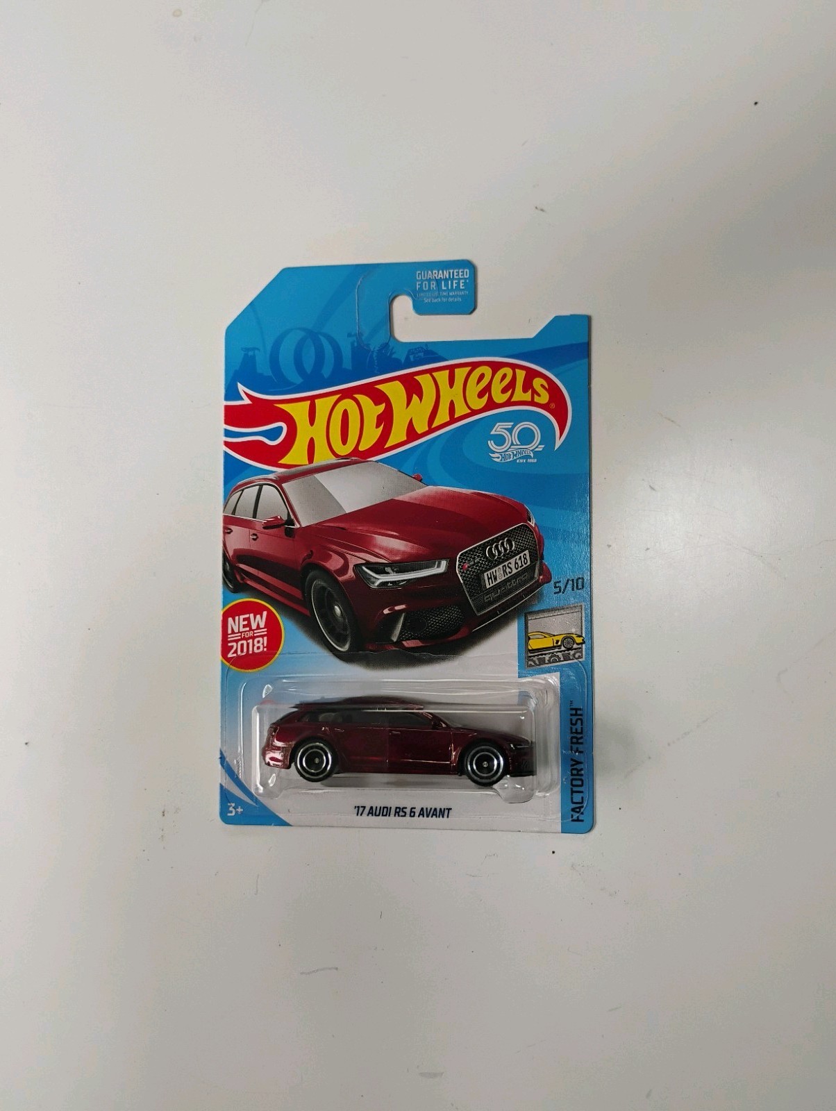 Hot Wheels ’17 Audi RS 6 Avant Red 2018 SUPER Treasure Hunt STH w/Protector