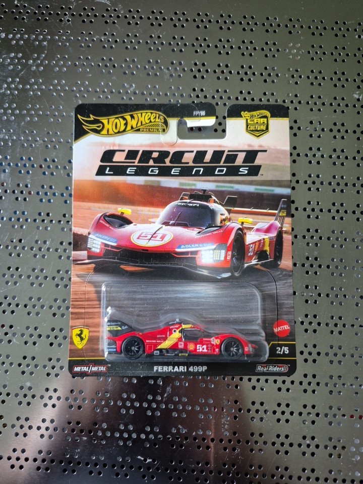 Hot Wheels Premium 2025 Car Culture “Circuit Legends” Ferrari 499P Red 1:64