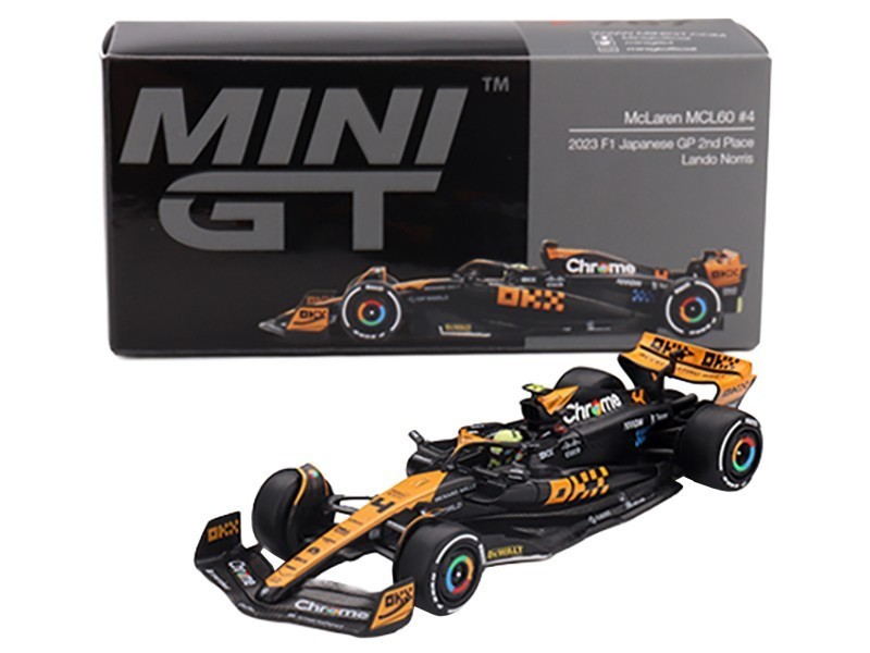 Mini GT 1:64 McLaren MCL60 #4 Lando Norris 2023 F1 Japan GP 2nd Place MGT0767-2I