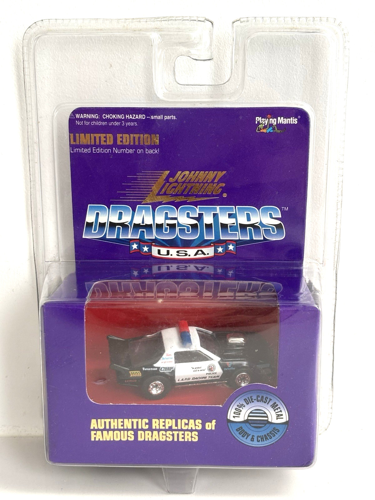 JOHNNY LIGHTNING DRAGSTERS ~ 1/64 SCALE ~ LAPD RACING TEAM ~ New/Sealed