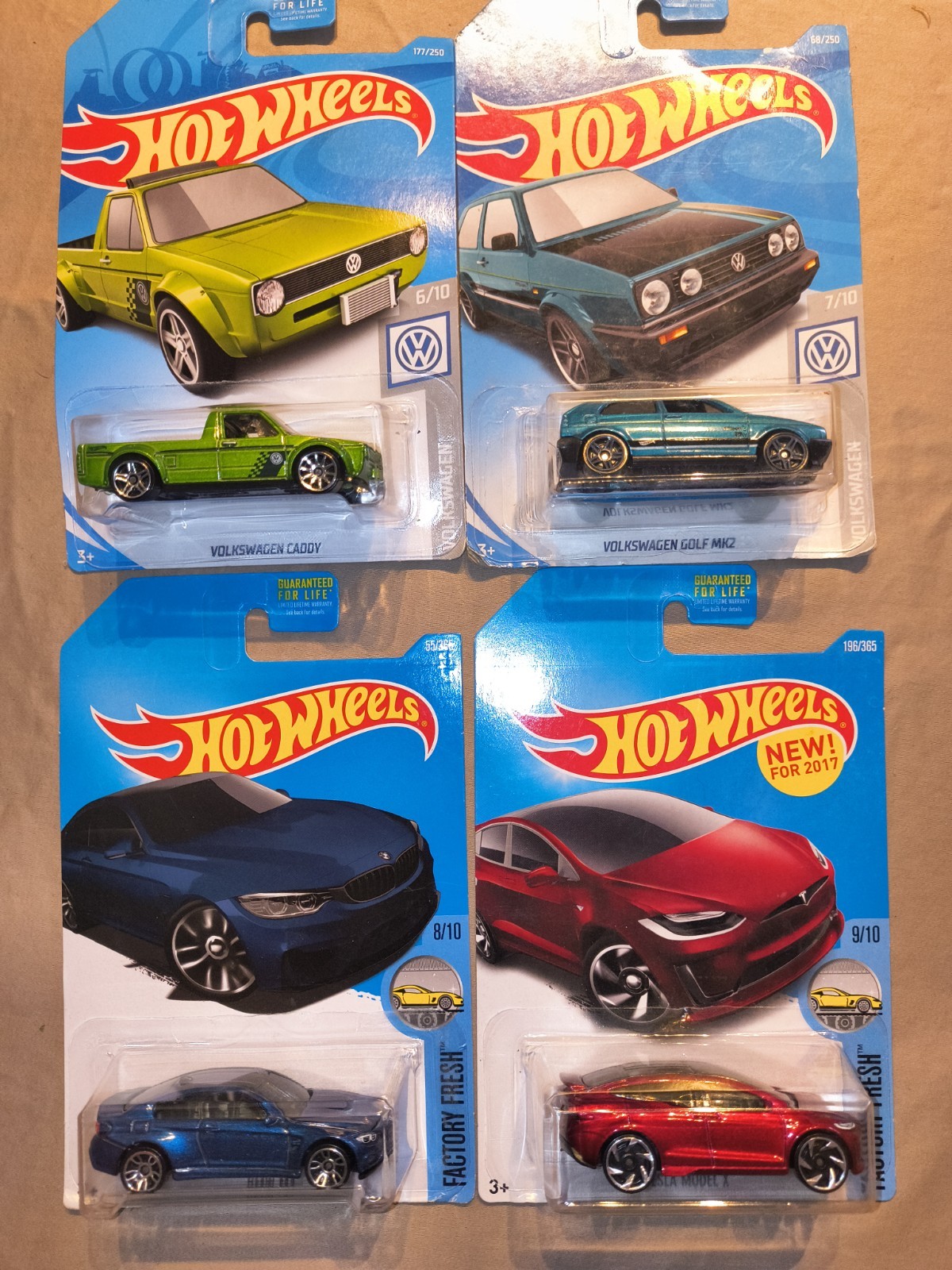 Hot Wheels Volkswagen + Factory Fresh ( Lot Of 4 )