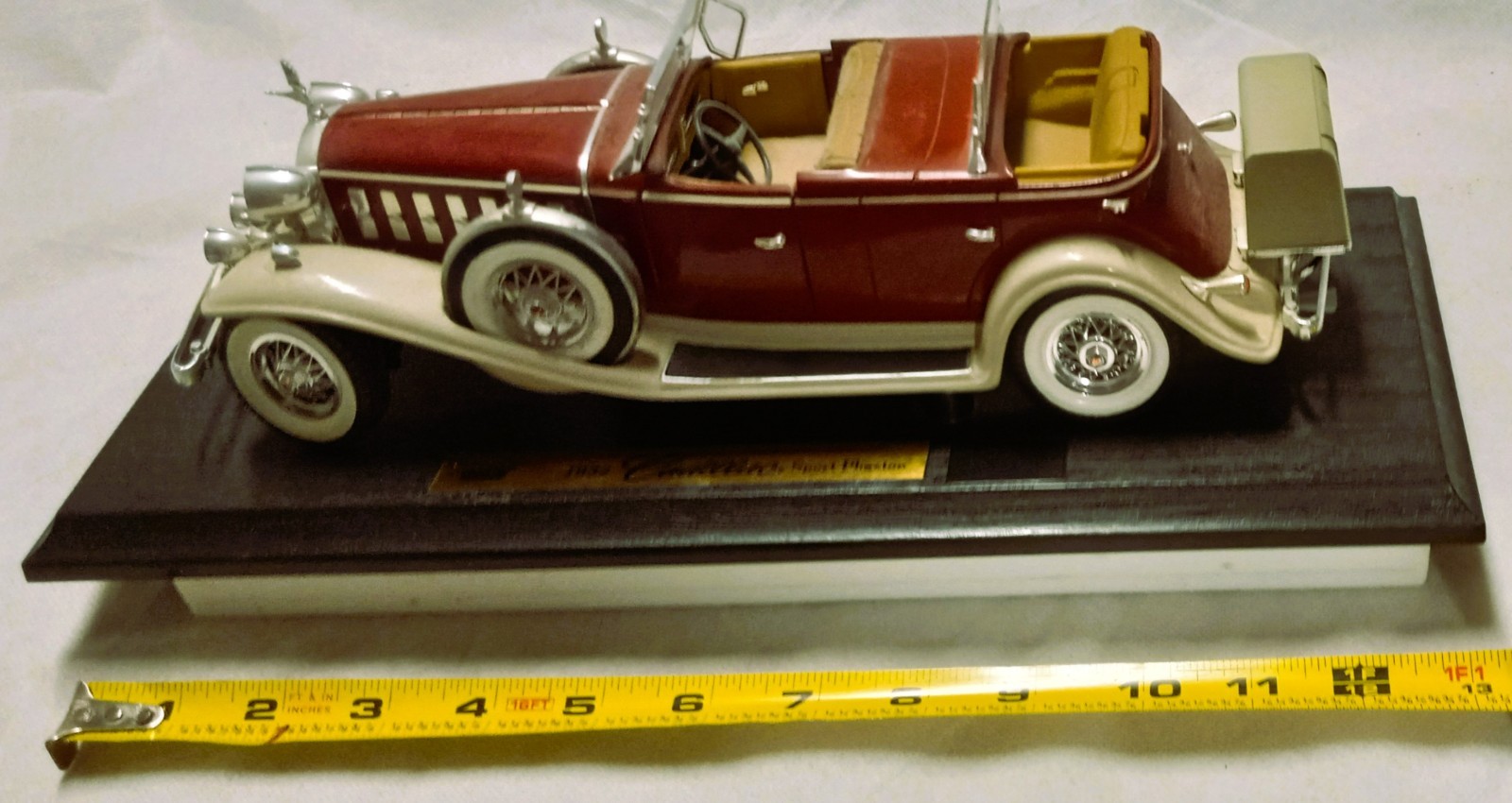 Anson Classic 20-1932 V16 Cadillac Sport Phaeton 1:18 Scale Removable Top NIB
