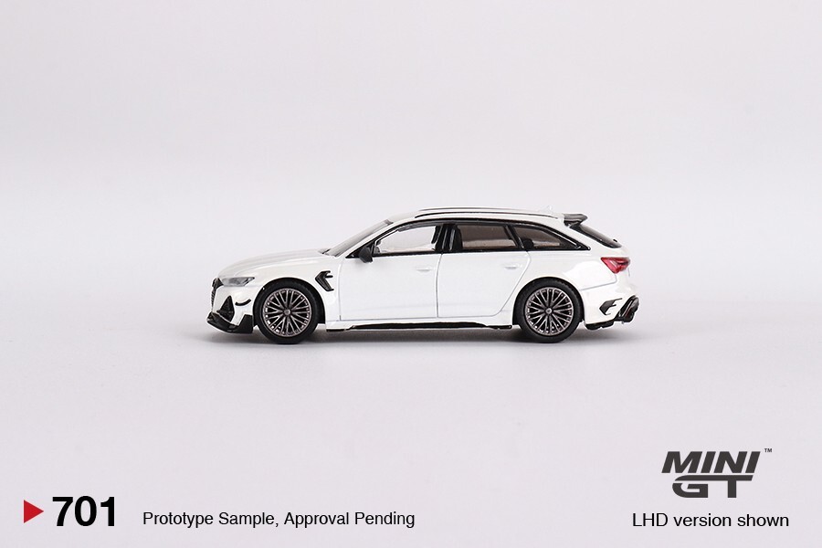 Mini GT 1:64 Audi ABT RS6-R Glacier White Metallic #701