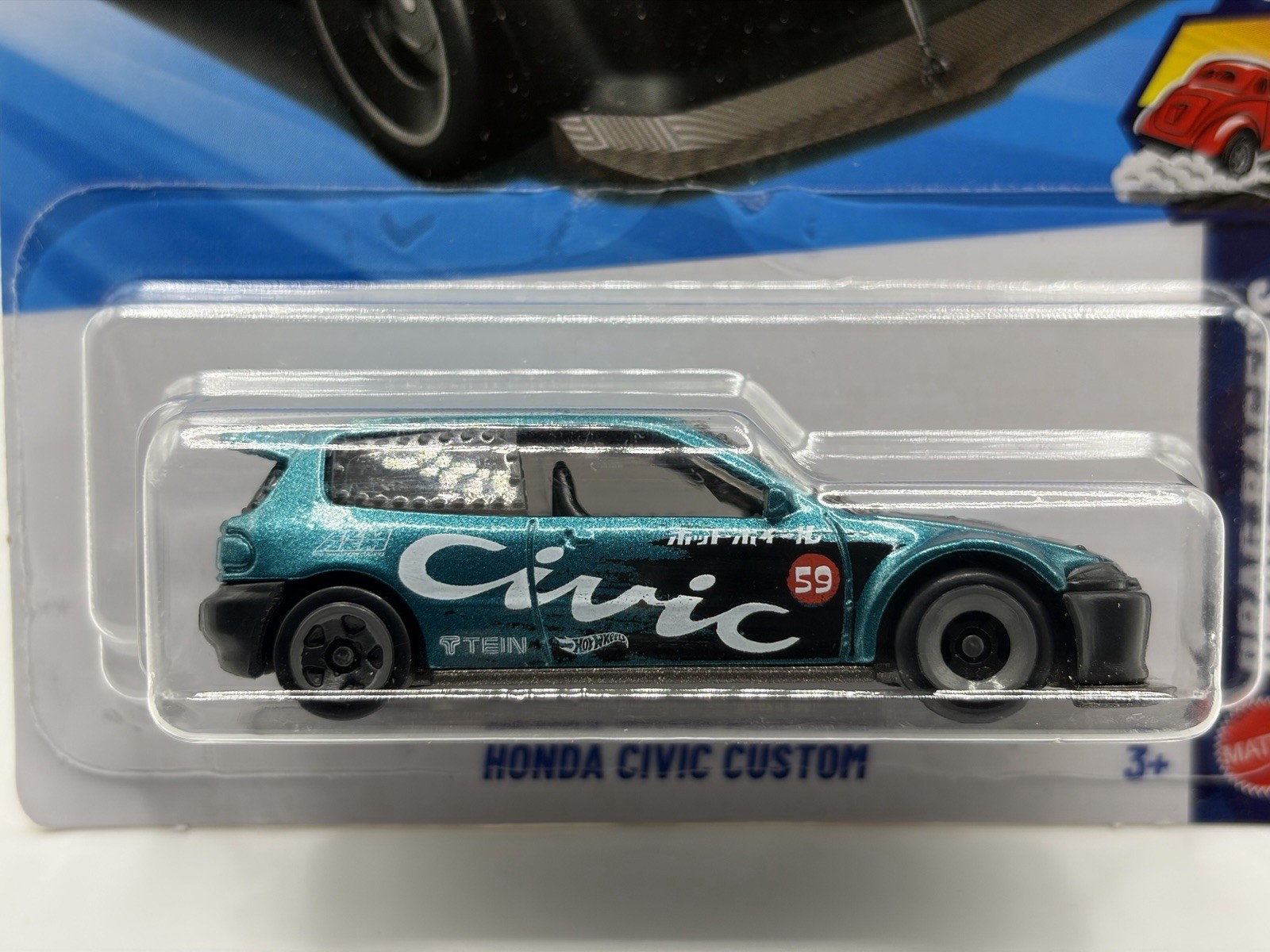 HOT WHEELS Honda Civic Custom Teal Drag Racers Mainline JDM JJJ81 2026