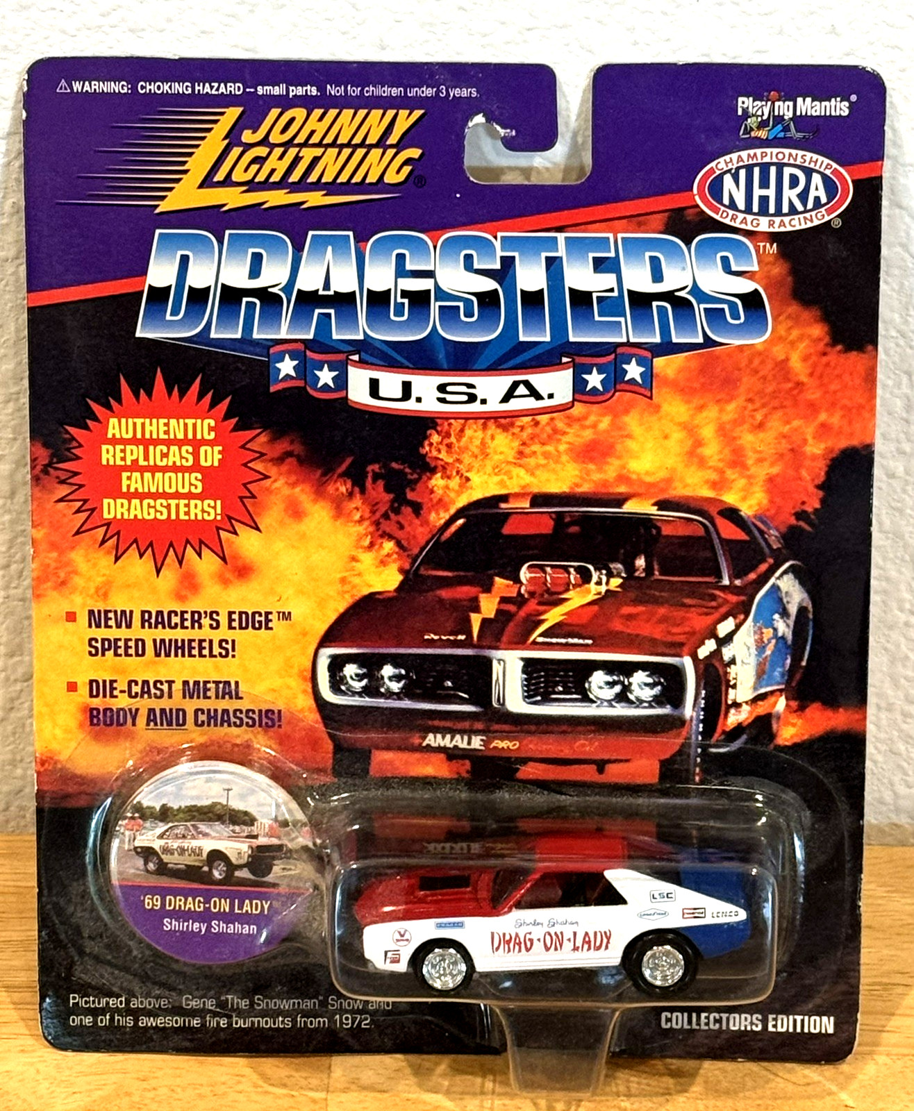 Johnny Lightning Dragsters USA ’69 Drag On Lady Shirley Shahan Lot of 3 Car New