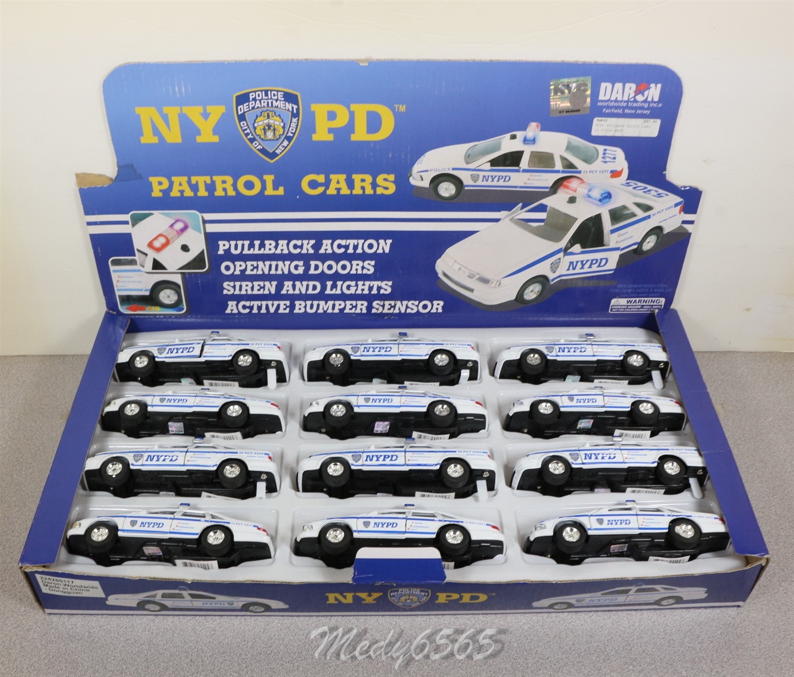 NYPD Patrol Car (One Car) Ford W/Lights “Diecast” 1/43