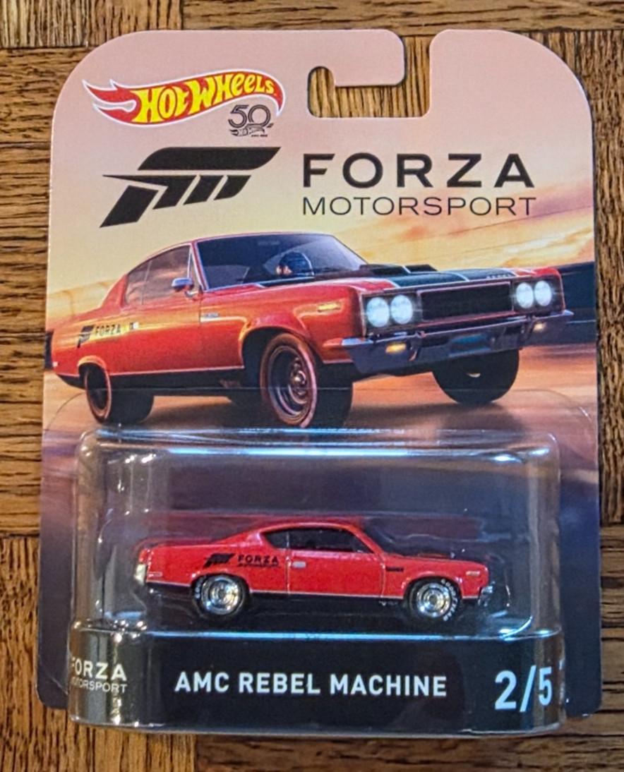 HOT WHEELS Forza AMC Rebel Machine With Real Riders
