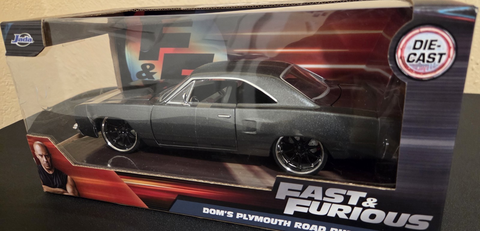 Jada Fast & Furious Plymouth Road Runner Diecast Car Gray/Black