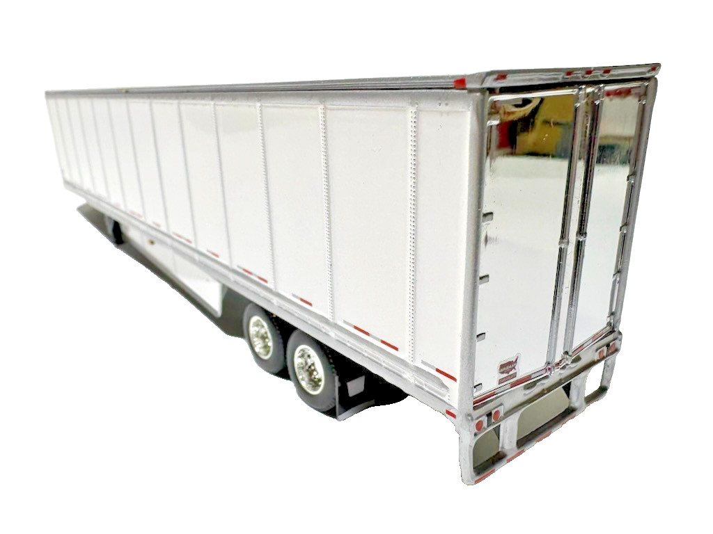 DCP FIRST GEAR 1/64 SCALE WABASH TANDEM AXLE DRY VAN TRAILER WHITE RIBED SIDES