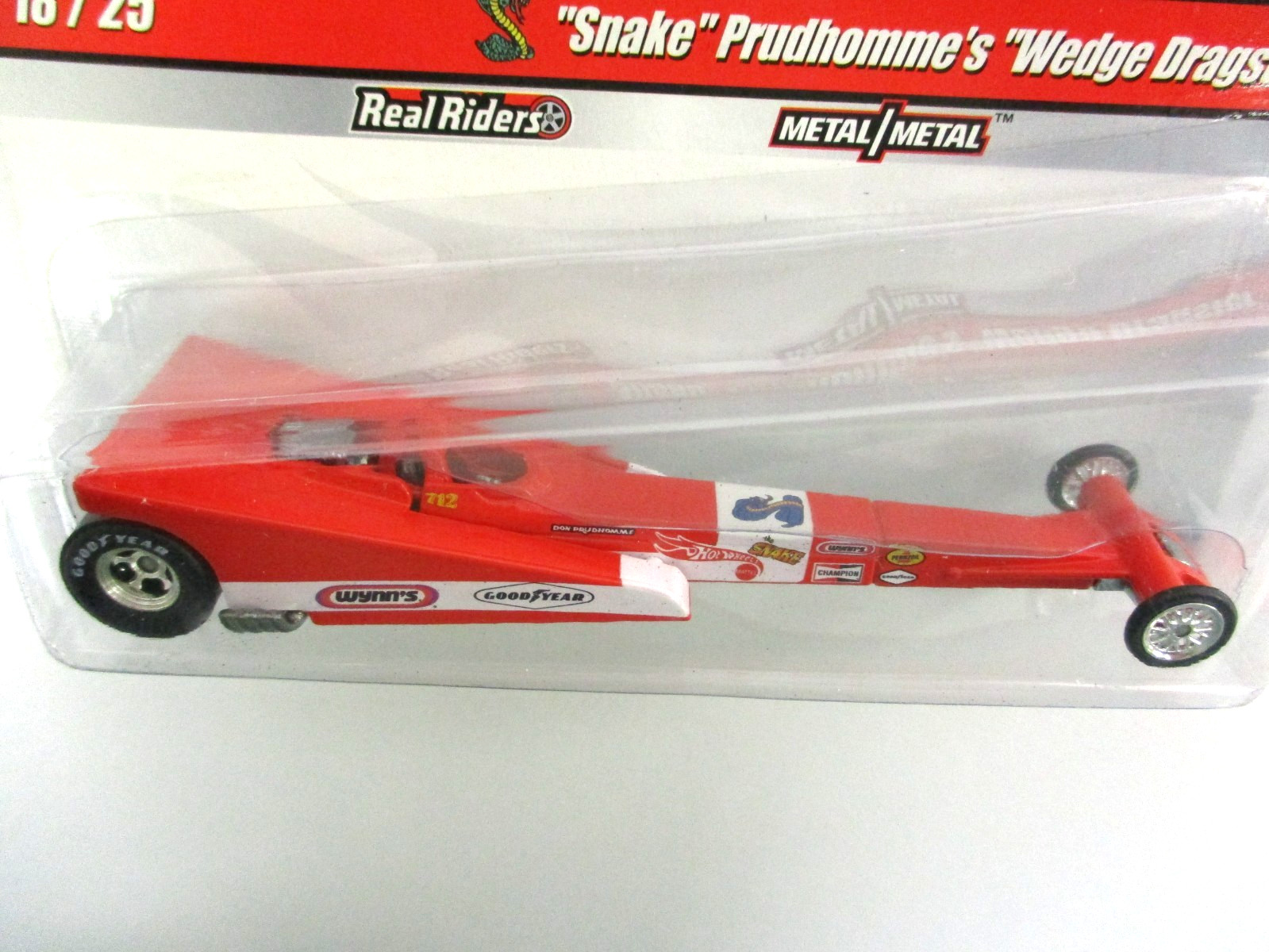 HOT WHEELS – DRAG STRIP DEMONS – DON “THE SNAKE” PRUDHOMME T/F WEDGE DRAGSTER