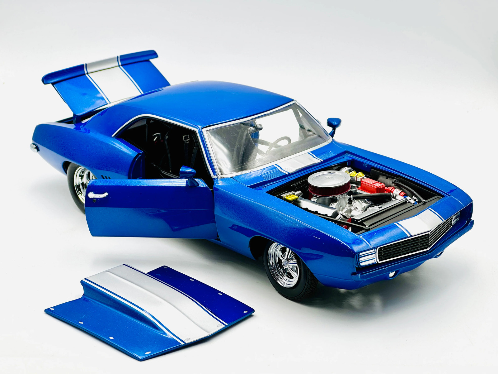 1:18 1969 Chevrolet Camaro — 1320 Drag Kings — Blue — GMP