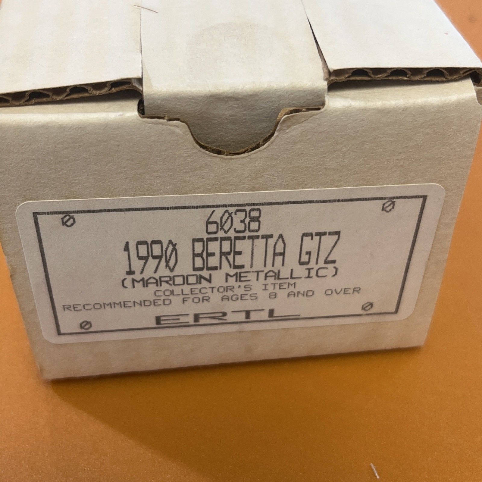 Ertl 1990 Beretta GTZ Maroon Metallic #6038 DEALER PROMO