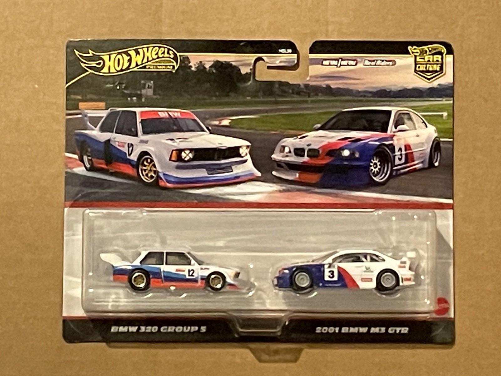 2025 Hot Wheels Premium Car Culture 2 Pack BMW 320 Group 5 & 2001 BMW M3 GTR