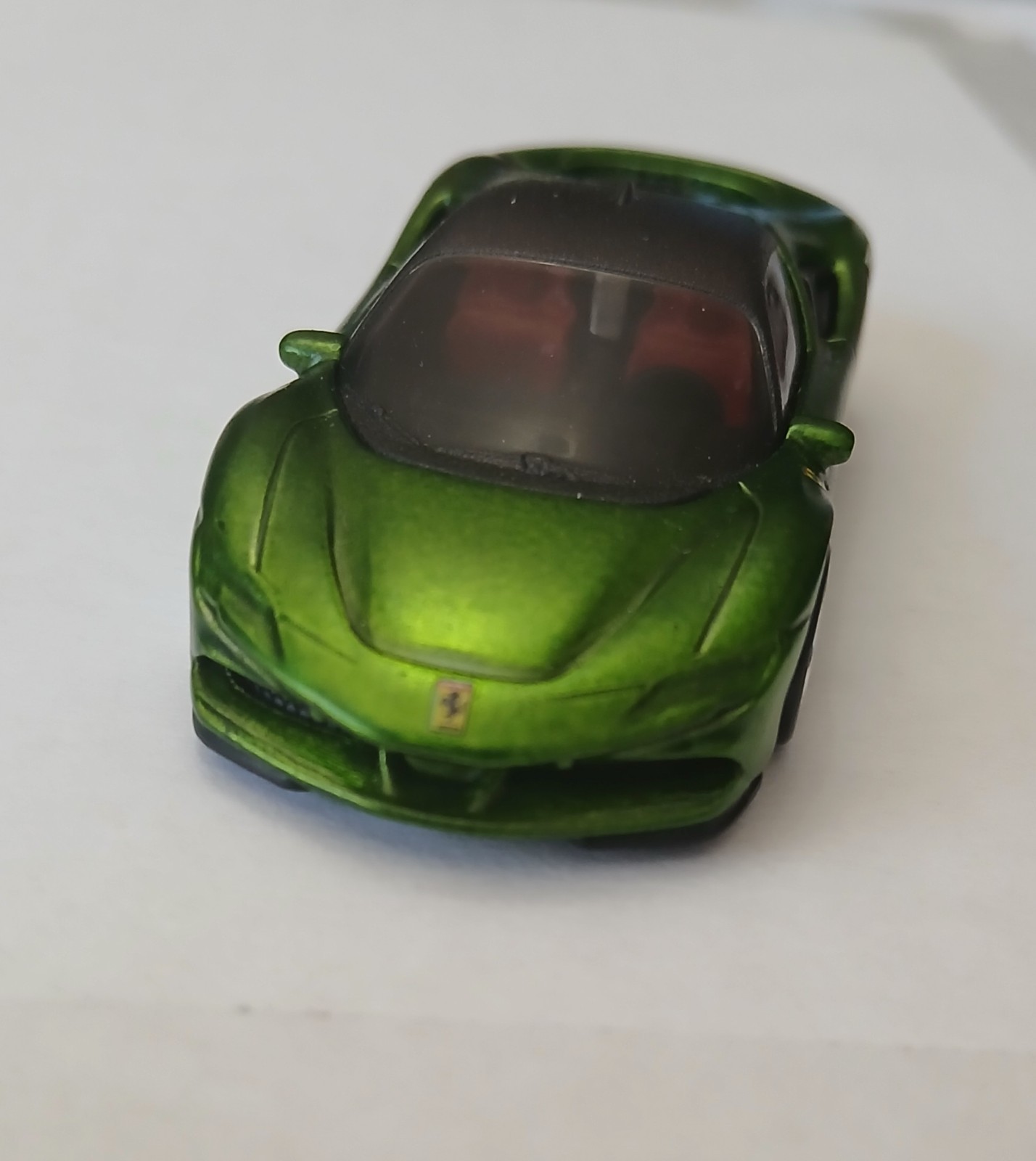 Hot Wheels Ferrari SF90 Stradale – CUSTOM WHEEL SWAP & PAINT (Satin Green)