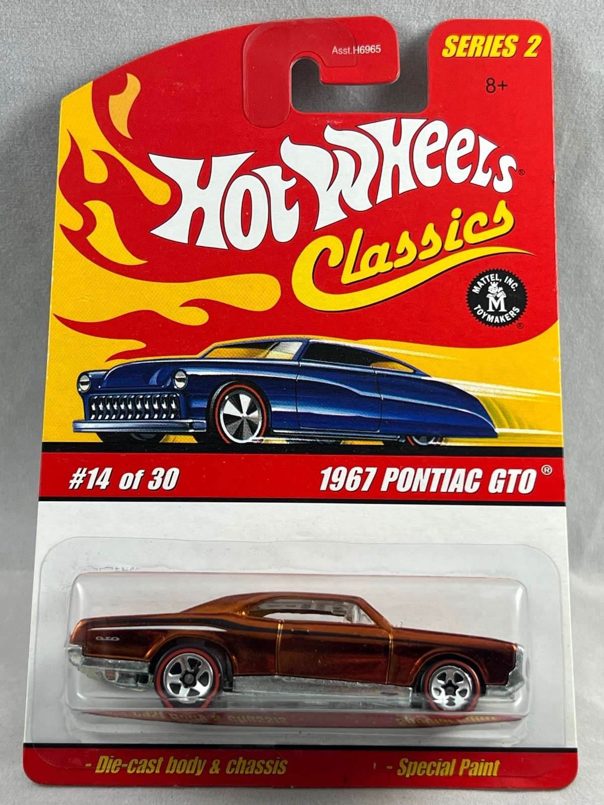 Hot Wheels 1967 Pontiac GTO Orange Classics Series 2 14/30