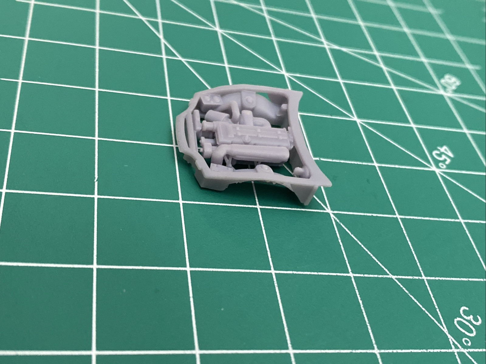 1/64 Scale Engine Compartment For Hotwheels Toyota Supra Mk4 Diecast Customs