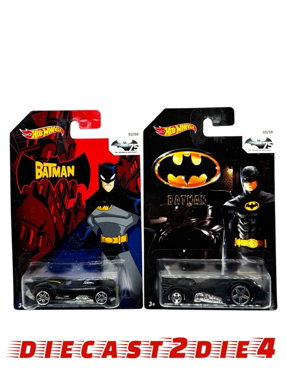 New/Sealed 2014 Hot Wheels 75 Years of Batman BATMOBILE #5/8 #3/8 Free Shipping!