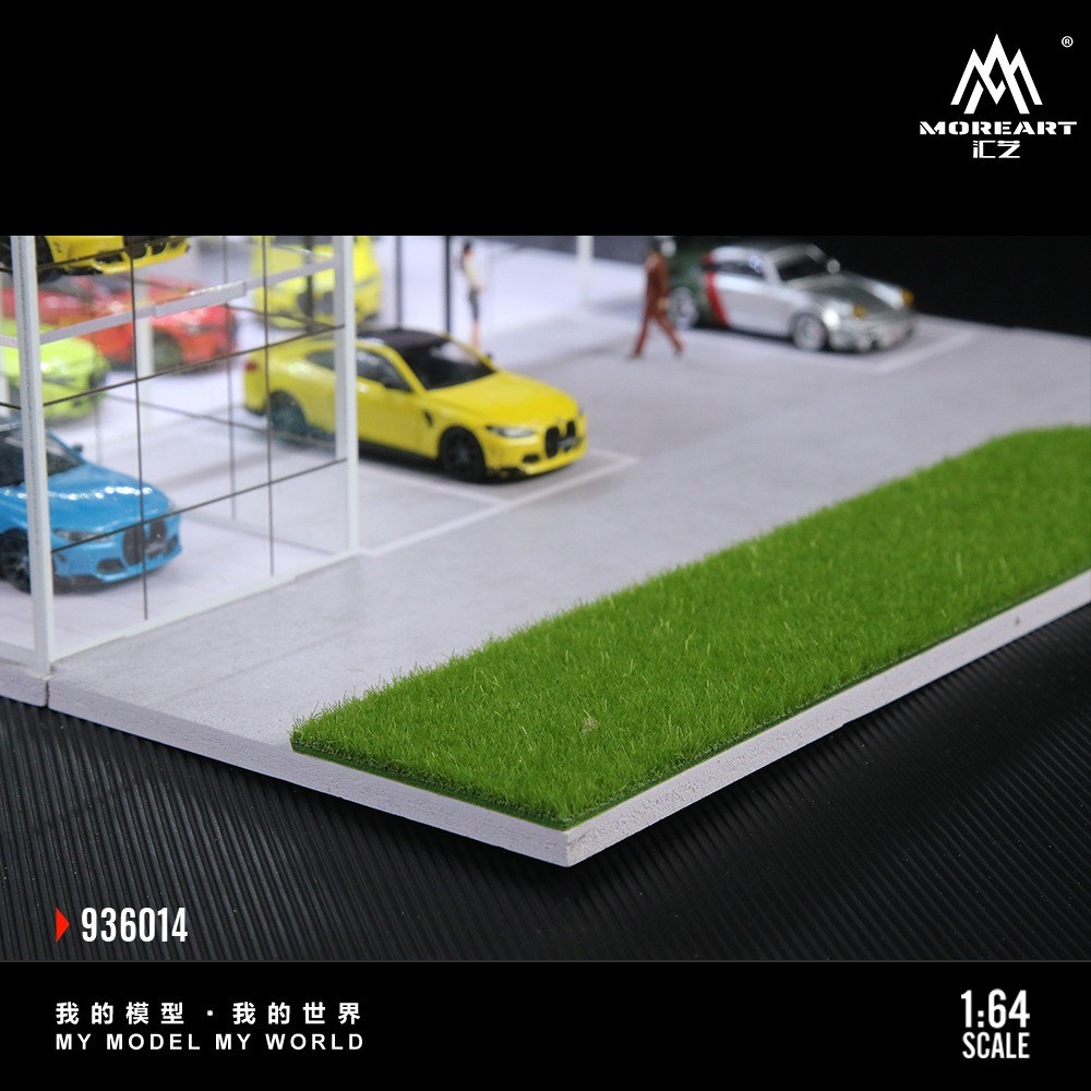 Diorama 1/64 Diecast Garage Model LED Lighting Showroom Scene Parking Lot Model