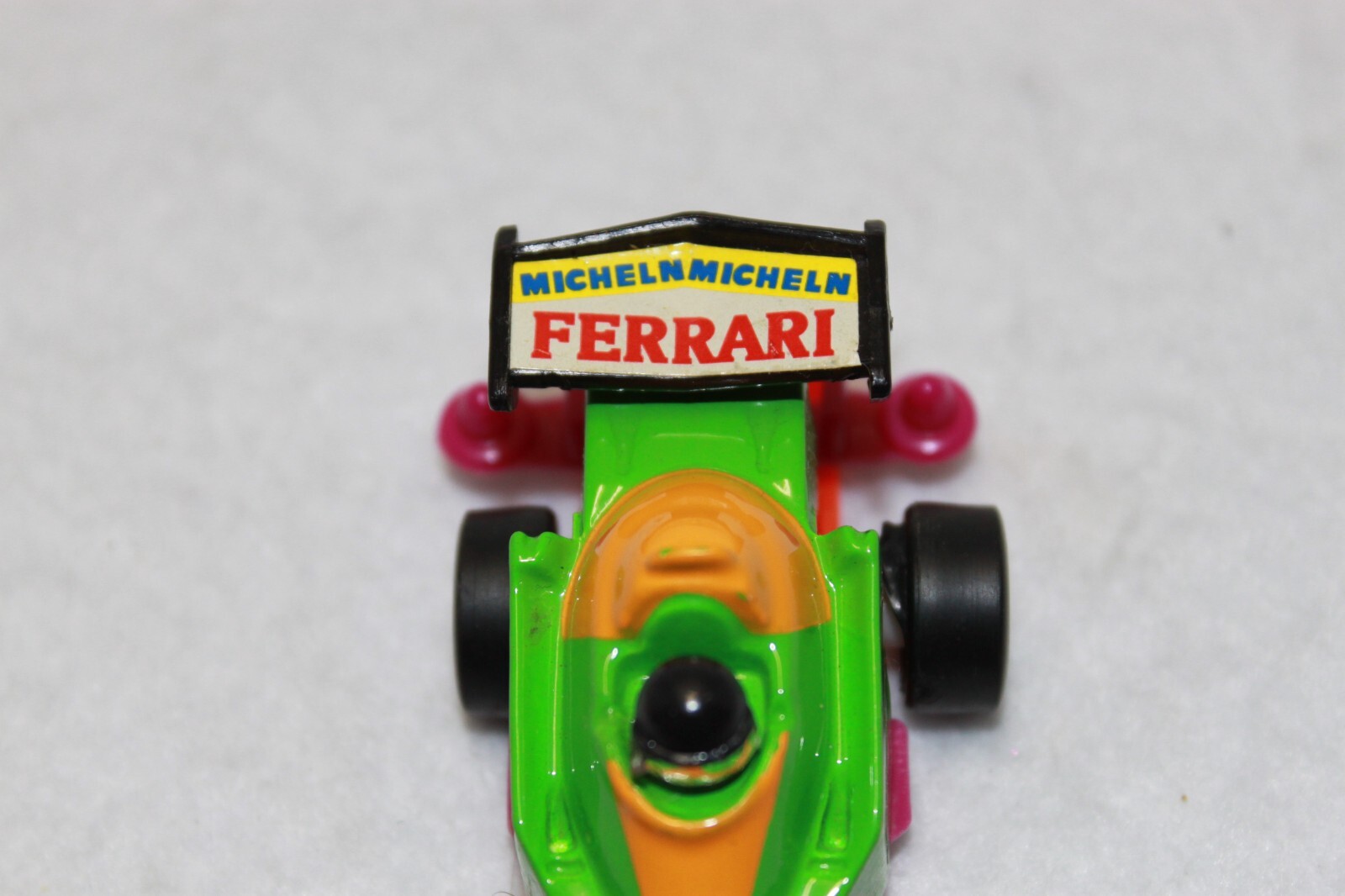 Vintage Micheln Ferrari Die Cast and Plastic Toy Car Green #33 Made In China