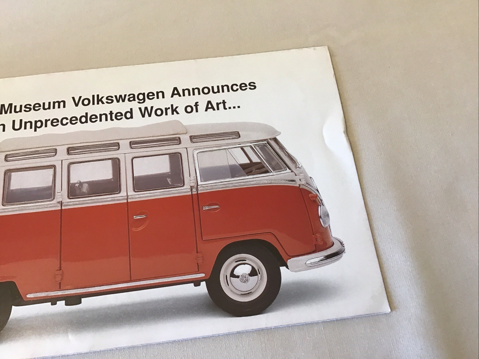 Franklin Mint 1962 Volkswagen Microbus Rare Brochure Paperwork Only 1:24