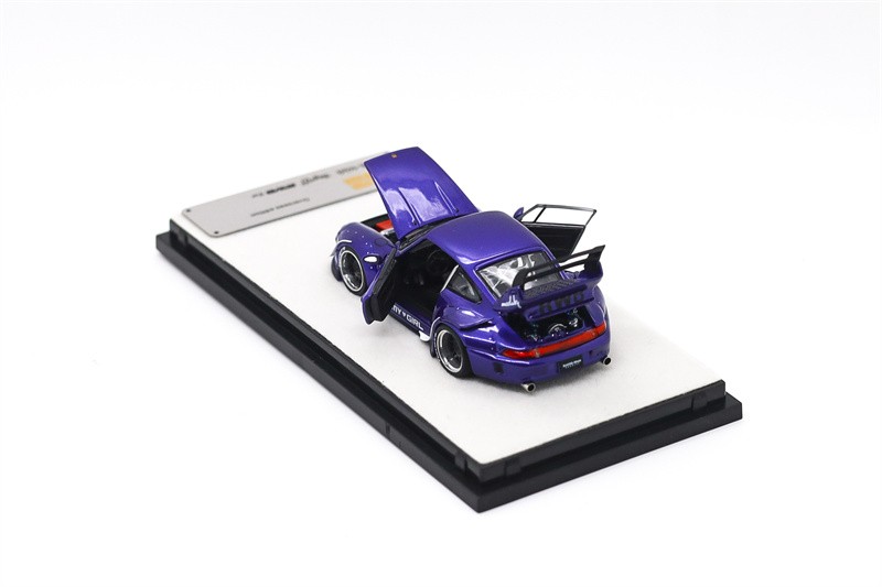 PGM 1:64 RWB 993 Army Girl Purple Diecast Model Car