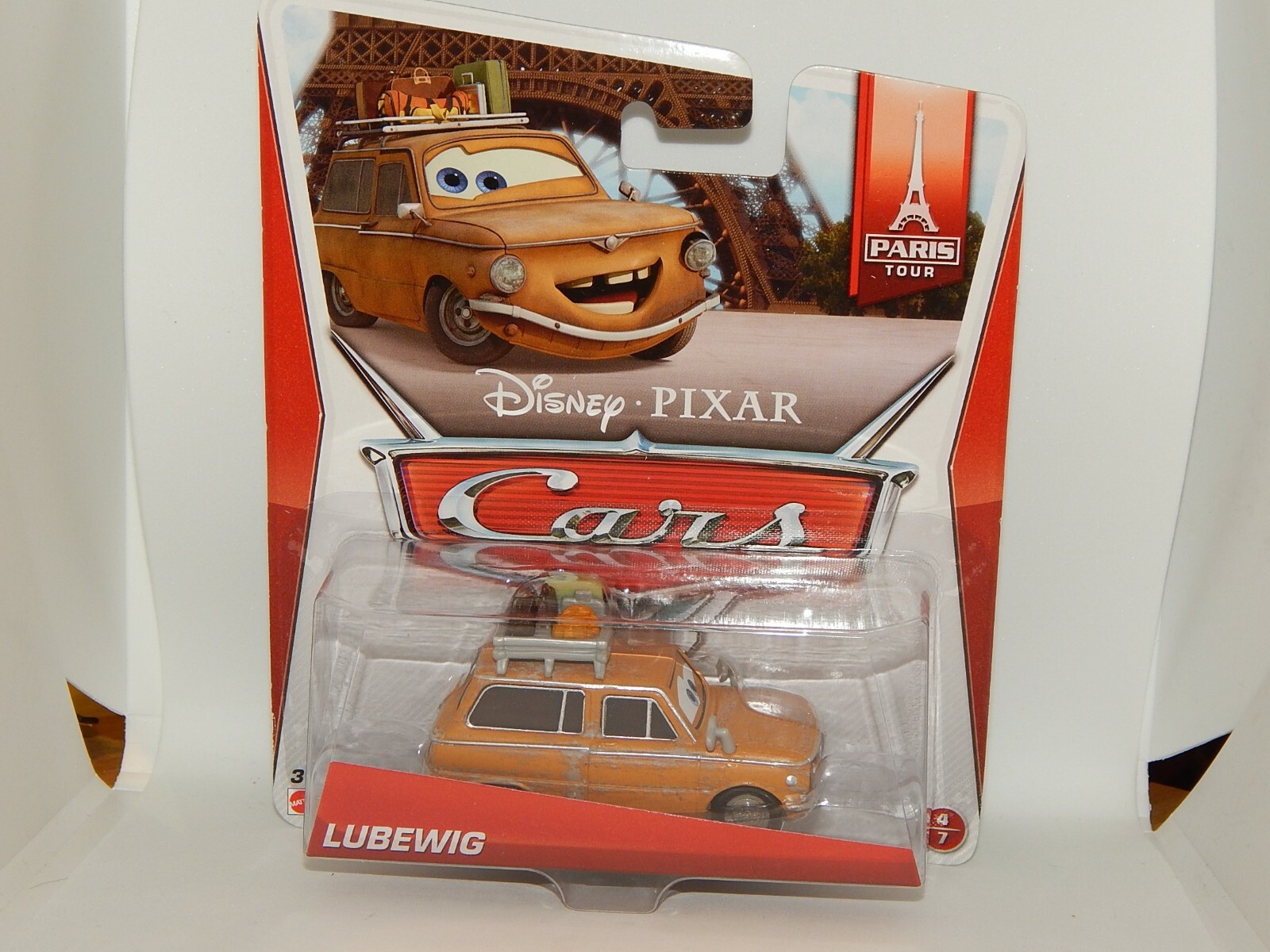 mattel disney pixar cars lubewig paris tour 4/7 lubewwig