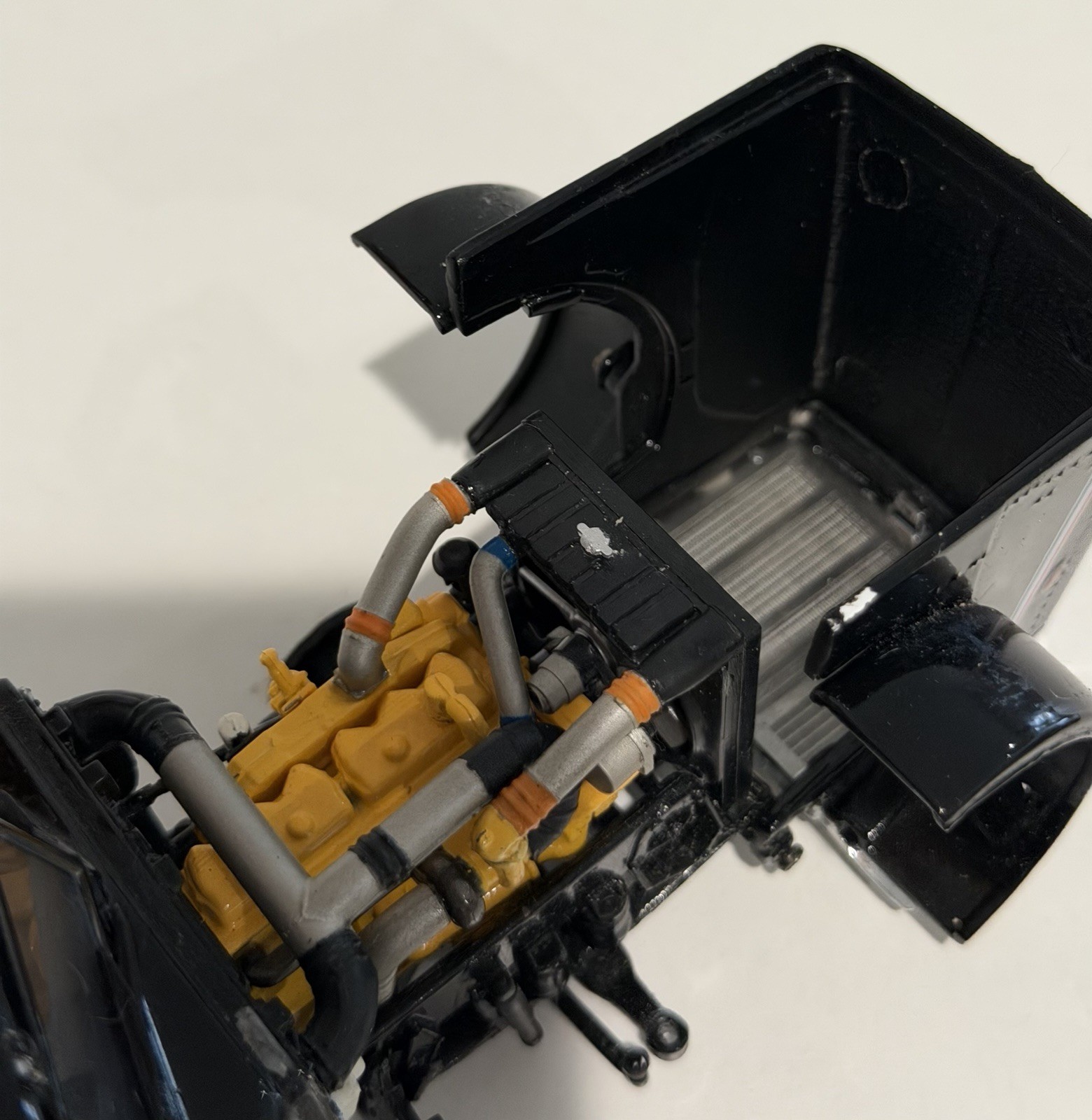 Peterbilt Truck Tractor Trailer Unit in Black by Franklin Broken