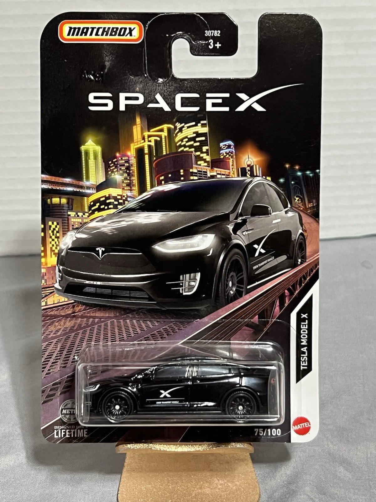 Matchbox Space X Tesla Model X #75 T32A Case L 2024 Black