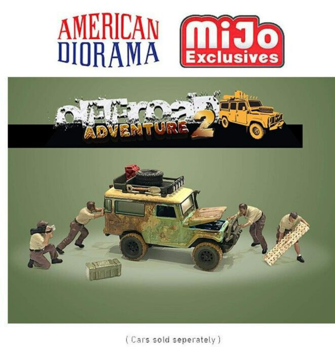 1/64 American Diorama 6 pc. Off Road Adventure 2 Set – MiJo exclusive