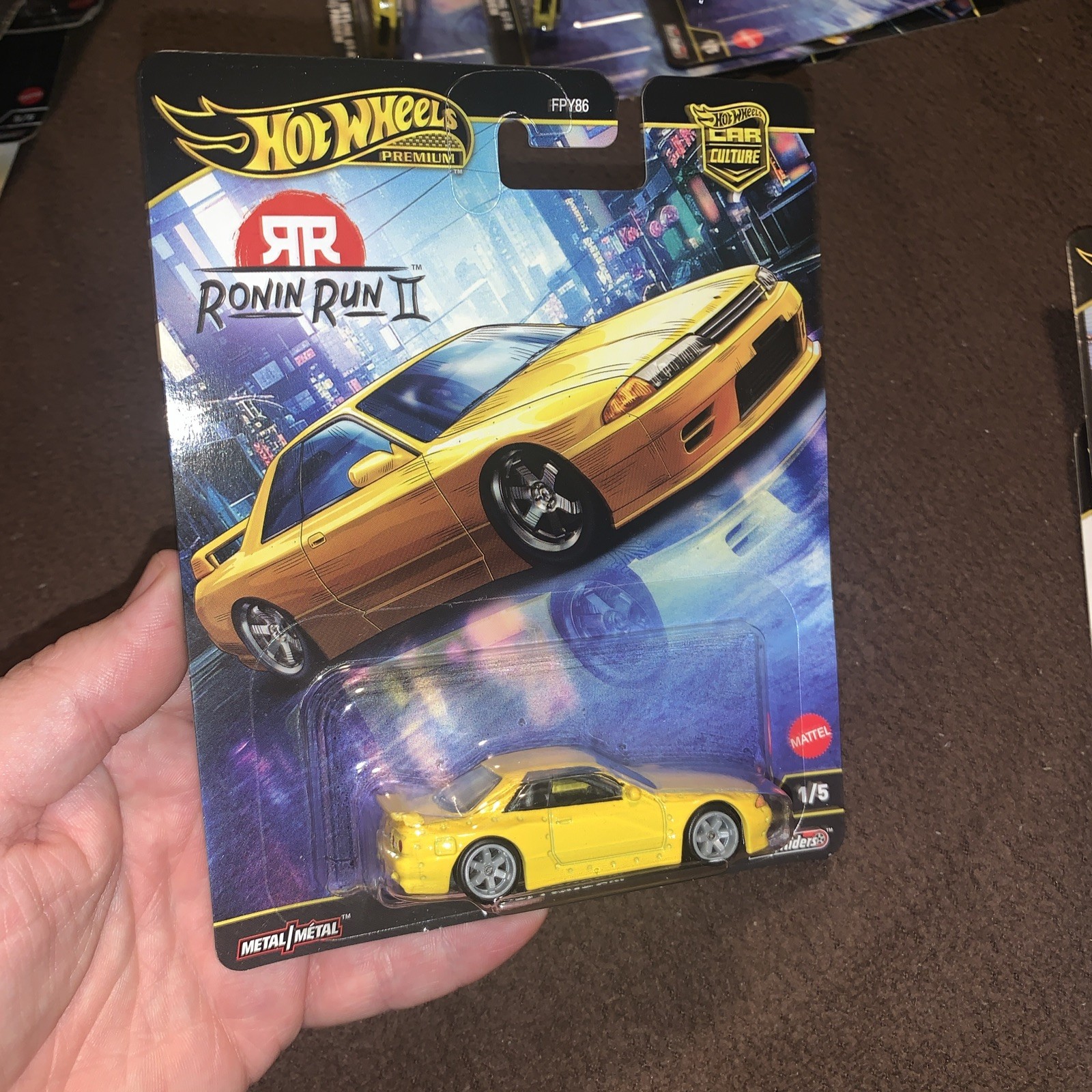 Hot Wheels Nissan R32 GT-R Pandem Yellow Ronin Run 2 FPY86-961 M 1/64