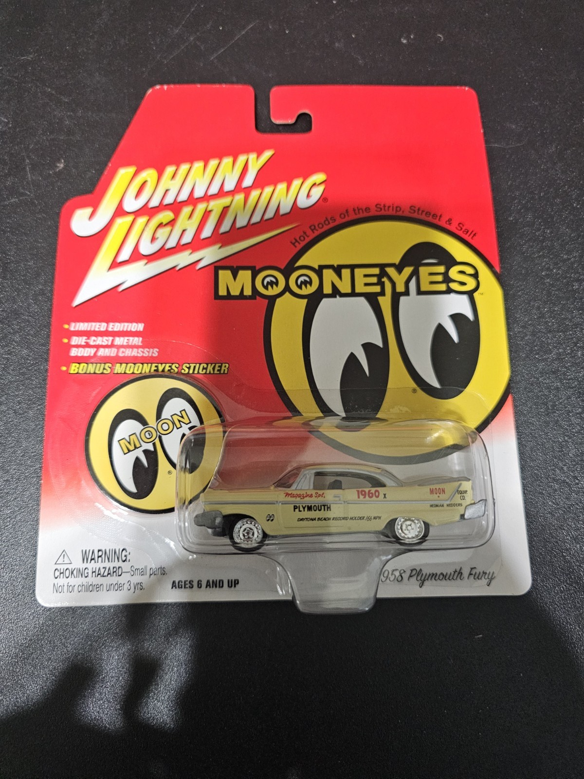 2002 Lot 6 Johnny Lightning MoonEyes Willys Dragster Fury Hi-Boy Shelby F-100