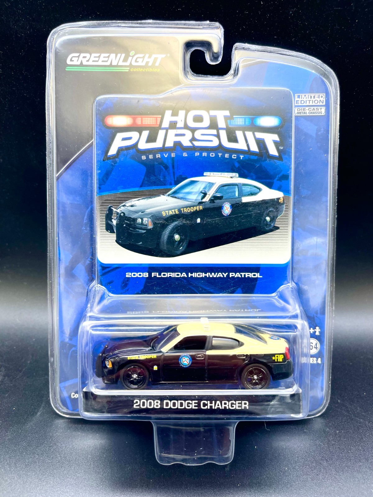 Greenlight Hot Pursuit 4 Florida State Trooper 2008 Dodge Charger D2