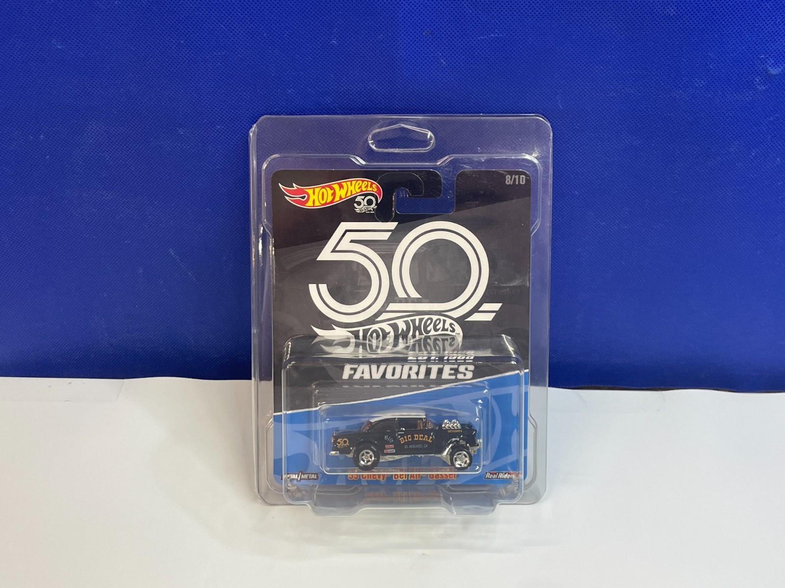 HOT WHEELS 1/64 PREMIUM 50 YEARS ’55 CHEVY BEL AIR GASSER BIG DEAL CHASE