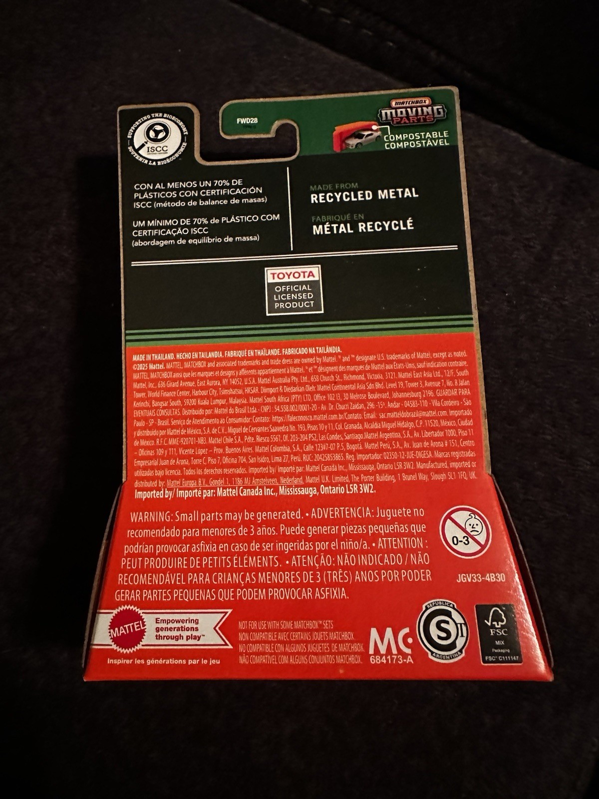 2024 Toyota Sequoia TRD Pro, New 2025 Matchbox Moving Parts – NEW