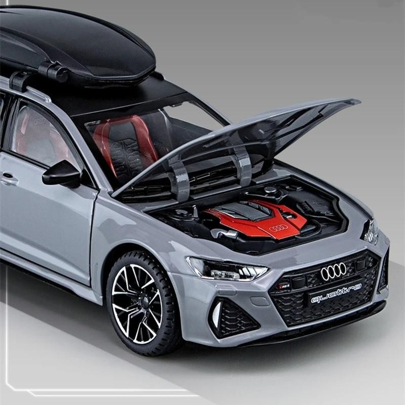 NEW 1:32 Diecast Model for Audi RS6 Avant Vehicle Car Toy Sound & Light Toy Gift