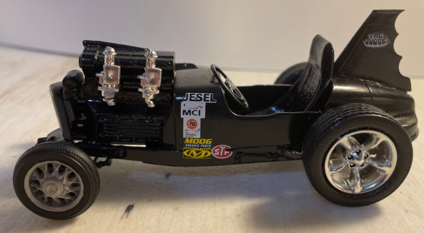 Black 1934 Aston-Martin Ulster rat rod junkyard