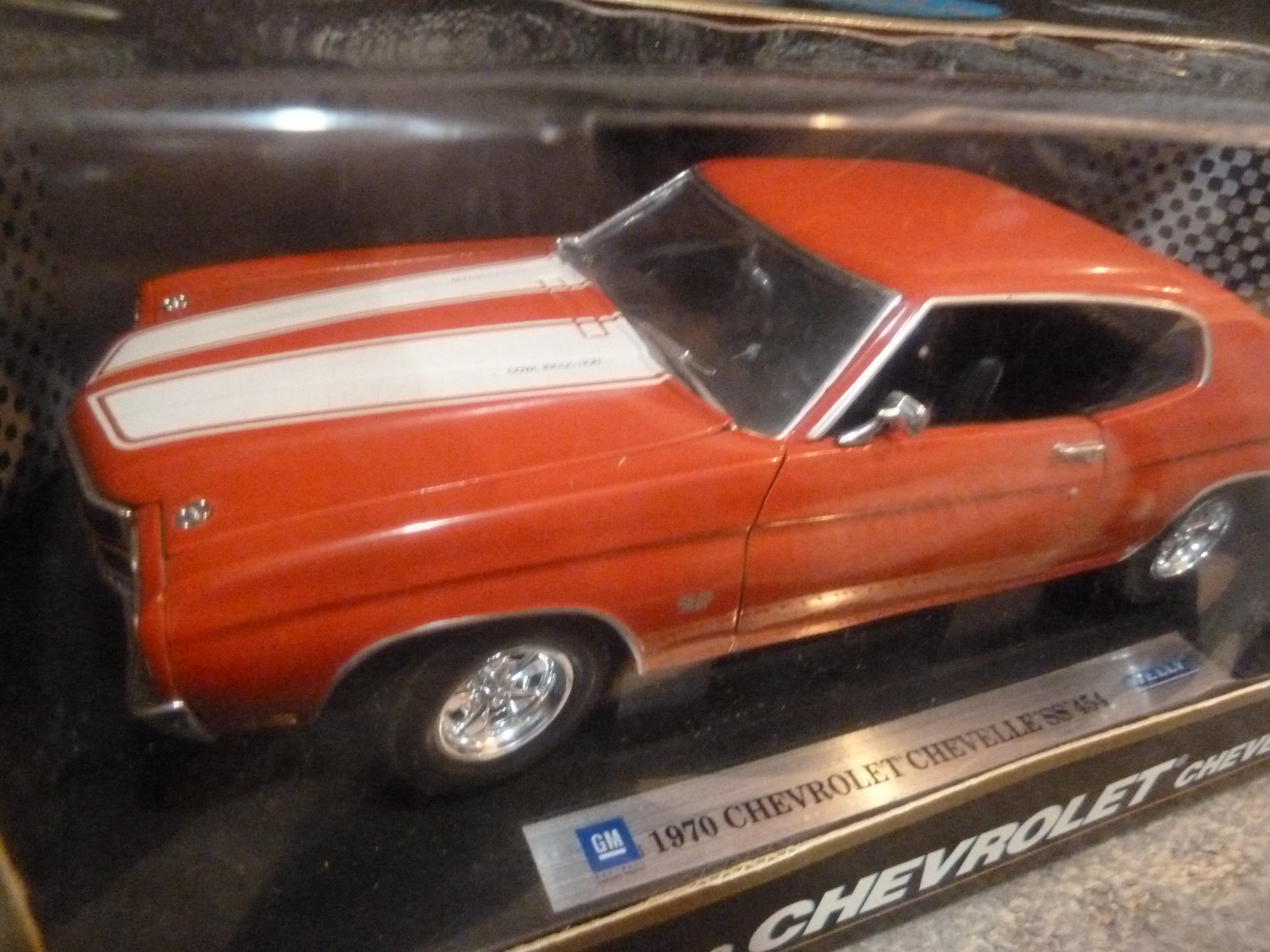 WELLY COLLECTABLE 1/18 Orange 1970 Chevrolet Chevelle SS454 Diecast Car RARE NEW