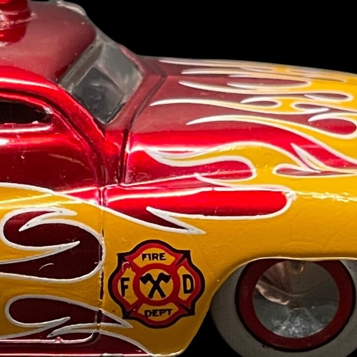 ’51 Mercury Lead Sled Fire Dept. 1/64 Scale Premium Diecast w/ RR’s