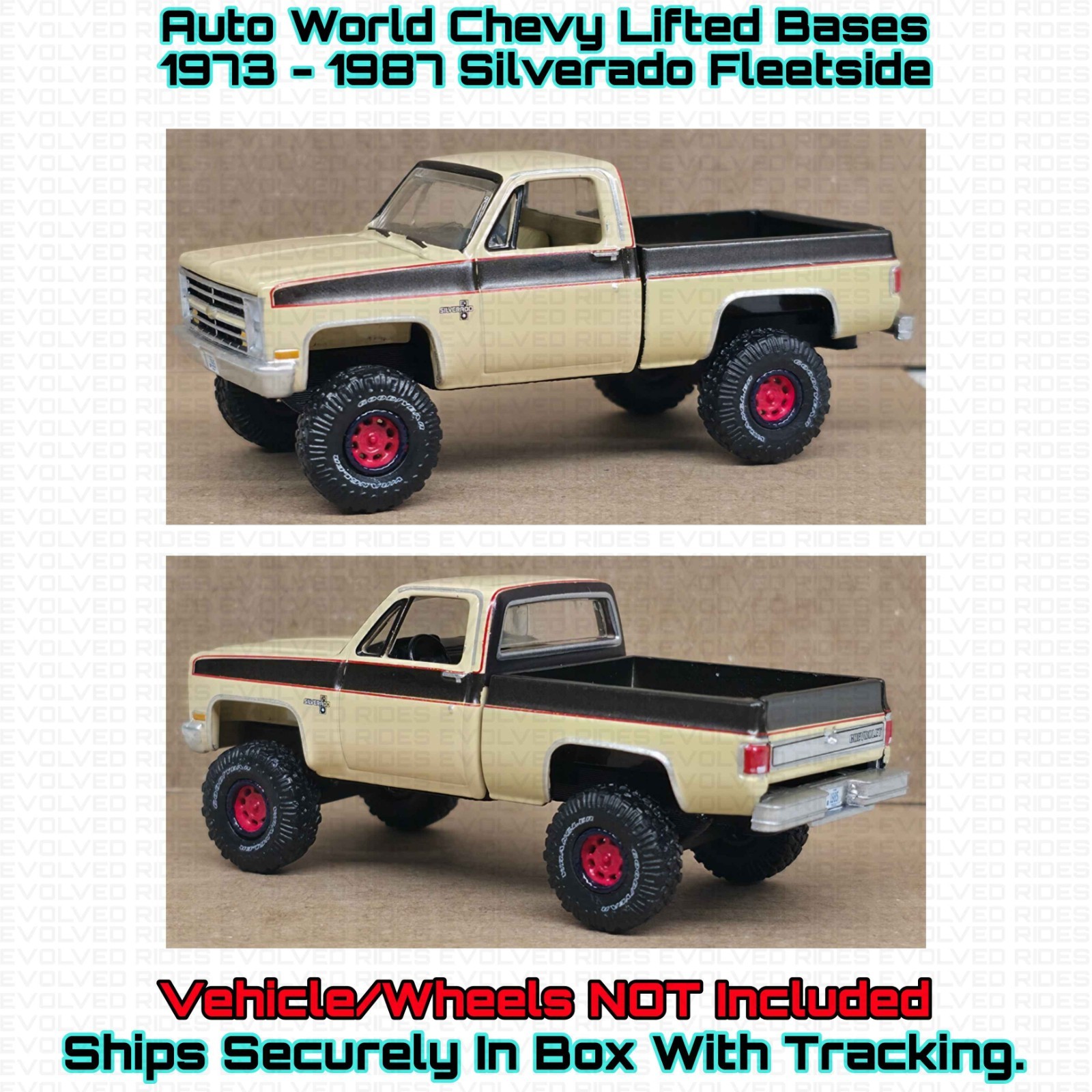Lifted Base Frame FOR 1/64 Scale Auto World Chevy Trucks