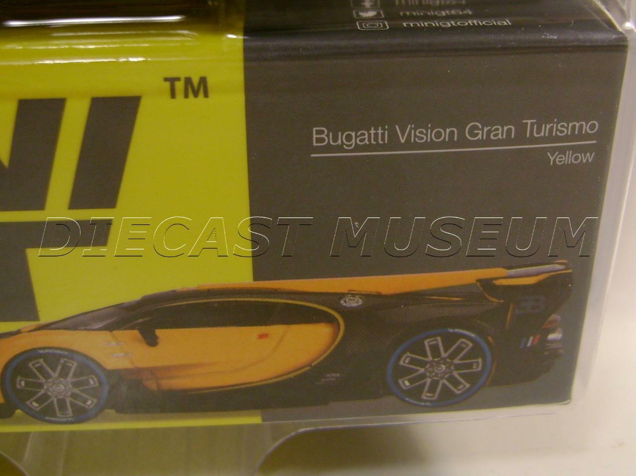 BUGATTI VISION GRAN TURISMO YELLOW MIJO TSM MODEL MINI GT DIECAST 2022