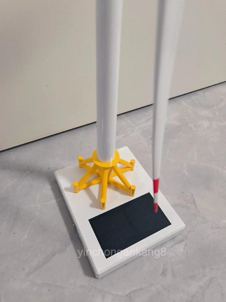 Mingyang MySE8.0 White Alloy Wind Turbine Model Solar Powered