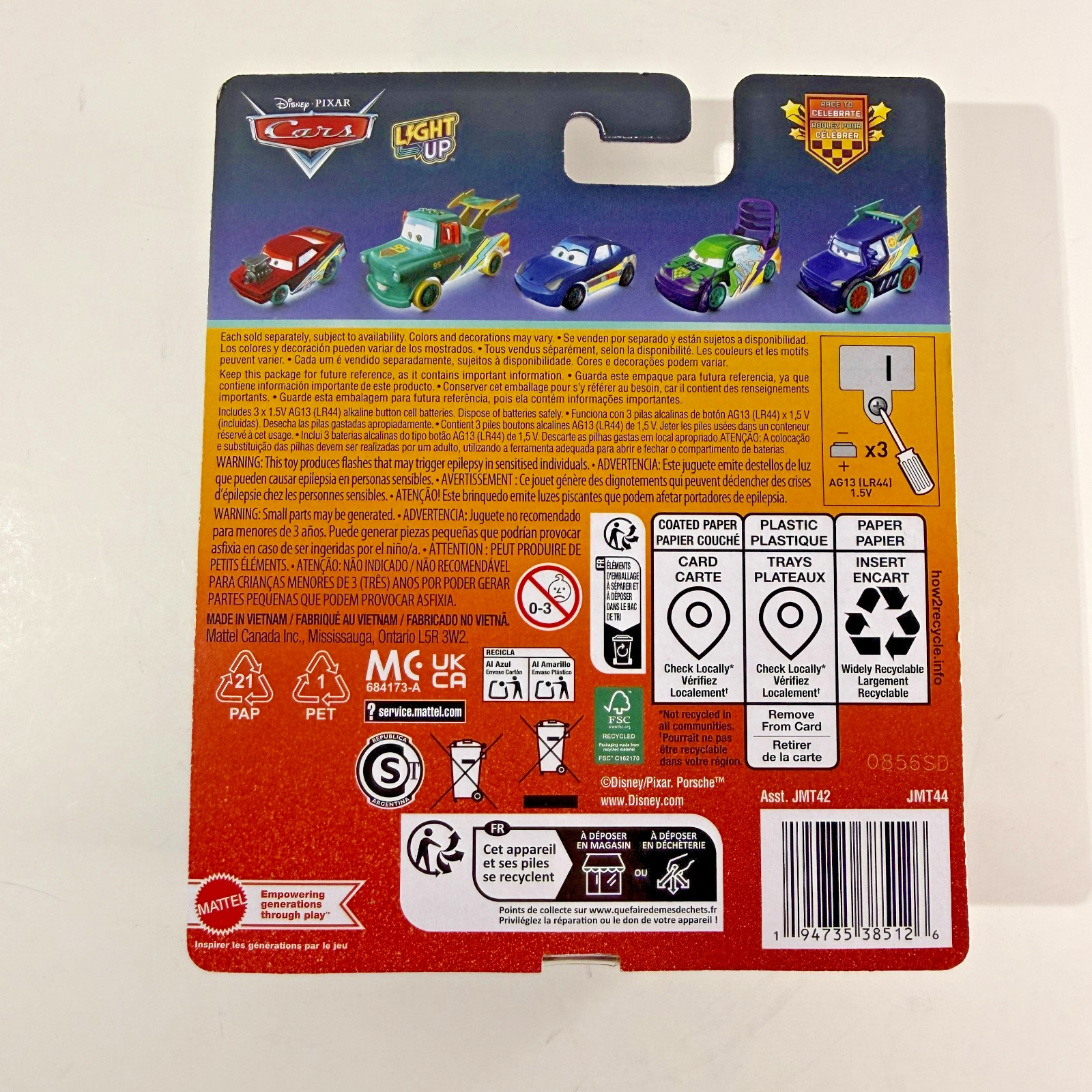 Disney Pixar Cars Light Up Lightning McQueen Race To Celebrate Mattel New 2026