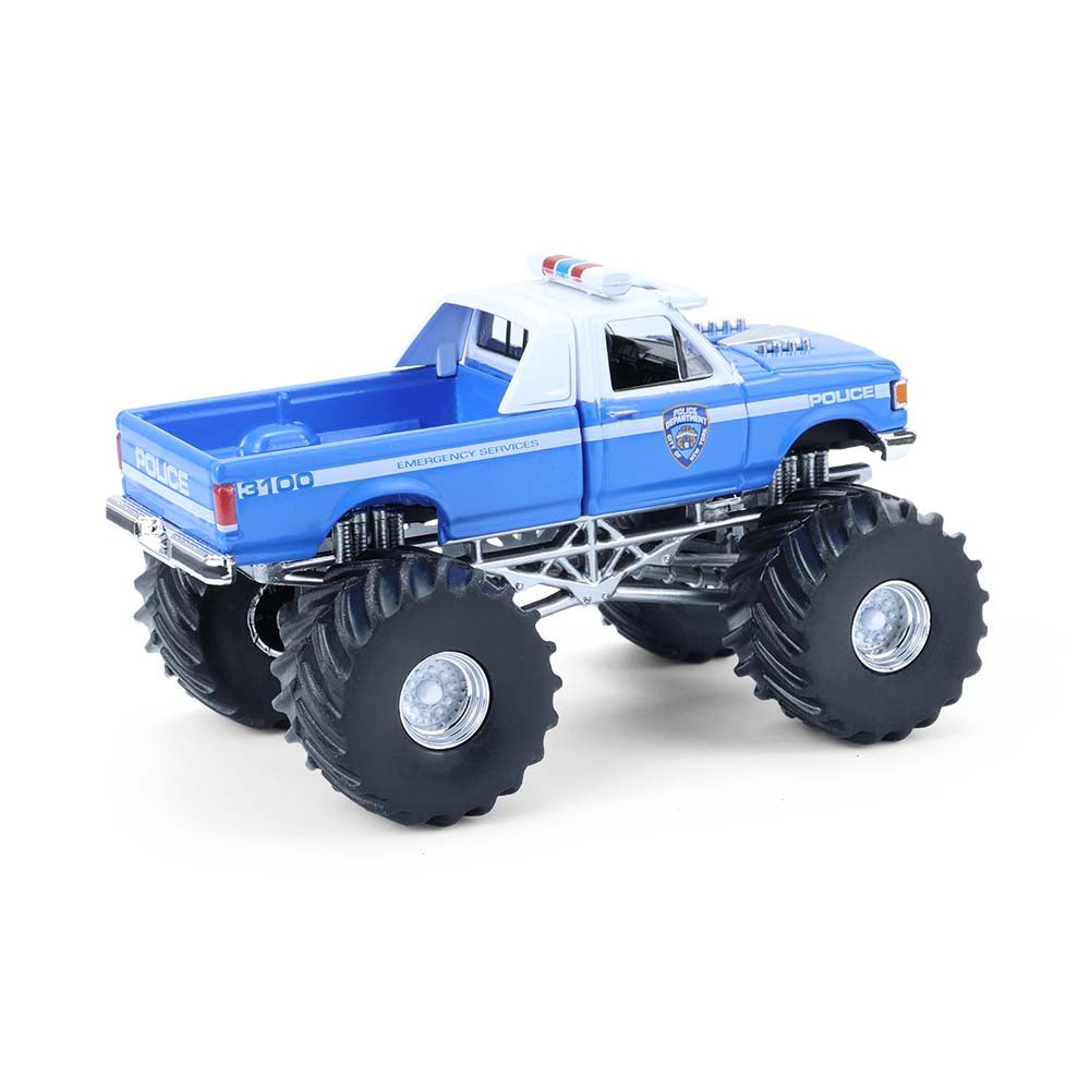 6 PACK 1990 Ford F-350 NYPD Kings of Crunch SE Hot Pursuit 1:64 Model 49170E