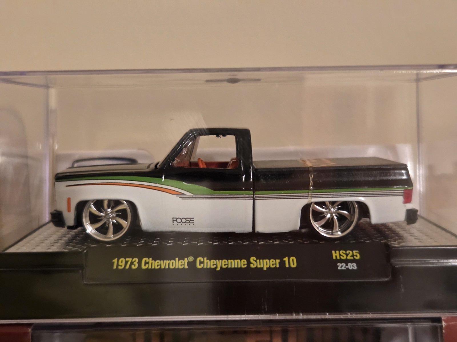 M2 CUSTOM 1/64 1973 Cheyenne Super 10 Squarebody Foose Design Chase